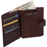 Mancini Men's Leather Nevada RFID Secure Passport Travel Wallet Multi