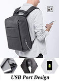JUMO 17 inch Travel Laptop Backpack,Business Anti Theft Slim Durable Laptops Backpack USB