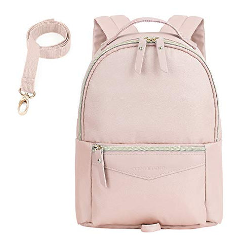 mommore Fashion Toddler Backpack Travel Kids Backpack with Small Toddler Leash, Pink