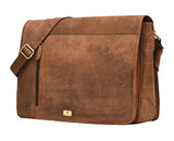 Dh Valley Genuine Buffalo Leather Messenger Bag In Vintage Style Shoulder Travel Bag Laptop Bag