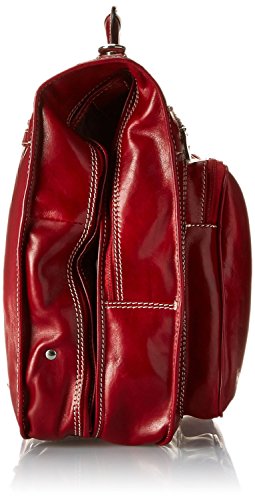 Floto Venezia Italian Leather Garment Duffle Bag Vecchio Brown