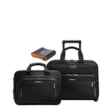 Briggs & Riley At Work 3-Pc Set- Lg Exp Rolling Brief, Med Exp Briefcase, Portmantos Tracking