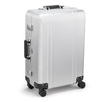 Zero Halliburton Classic Aluminum 2.0 24" 4 Wheel Spinner Travel Case (Silver)