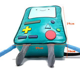 Adventure Time with Finn and Jake backpack CN BMO schoolbag Beemo Be more Cartoon Robot High-grade PU Green