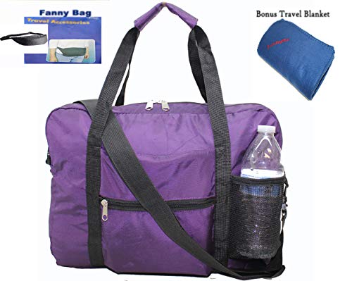 Boardingblue Under Seat 18" Foldable Duffel Bag Personal Item for American Airlines + Bonus Free