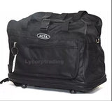 40" Navy Blue Large Expandable Rolling 6 Wheeled Duffel Bag Spinner Suitcase Luggage
