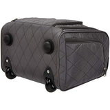 AmazonBasics Underseat Luggage, Grey Quilted