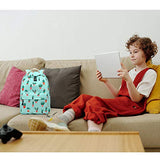 FLYMEI Cute Bookbags for Girls, Cactus Backpack for Teens, Fashion Backpack for Women 15.6 Inch Floral Backpack, Lightweight School Backpack for Girls, Pastel Backpack for School