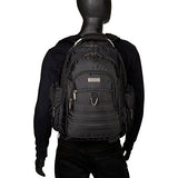 Kenneth Cole Reaction 1680d Polyester Dual Compartment 15.6" Laptop Backpack, Black