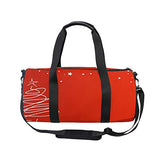 OuLian Duffel Bag Red Christmas Background Women Garment Gym Tote Bag Best Sports Bag for Boys