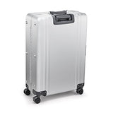 Zero Halliburton Classic Aluminum 2.0 28" 4 Wheel Spinner Travel Case (Silver)