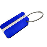 Aluminum Luggage Tag for Luggage Baggage Travel Identifier By CPACC (Blue 2PCS)