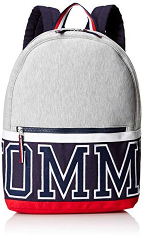 Tommy Hilfiger Women's Backpack Patriot Colorblock Canvas, Grey Heather