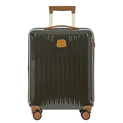 Bric's Capri 21 Inch International Carry On Spinner, Olive Shiny