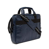 Ben Sherman Keats Grove Leather Top Zip 15.6" Computer Briefcase in Navy