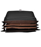 Zlyc Men Vintage Retro Pu Leather Messenger Shoulder Bag Satchel Business Briefcase Black