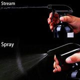 Glass Spray Bottles with Labels, AQwzh Clear Empty Refillable Container with Durable Black Trigger Sprayer w/Mist and Stream Settings for Mixing Essential Oils, Homemade Cleaning Products ect. (clear)