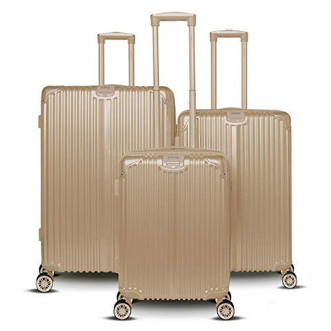Gabbiano Macan Collection 3 Piece Hardside (Champagne)