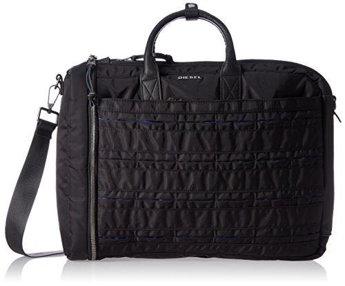 Diesel Men'S 24/7 Briefcase, Black/Blue