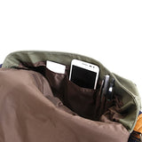 J World New York Sam Canvas Messenger Bag, Khaki, One Size