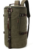 Aidonger Travel Bag Carry on Bag Barrel Hiking Backpack (Army Green)