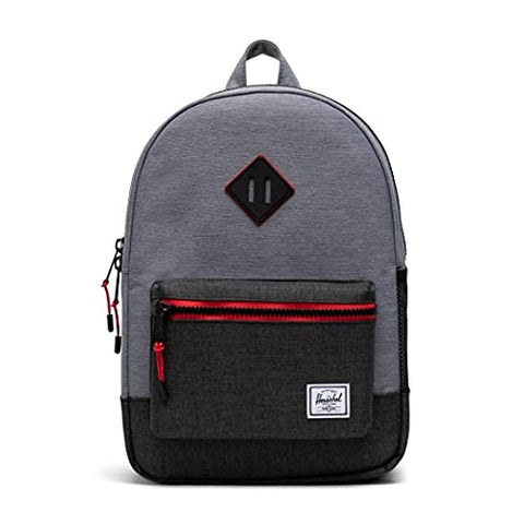 Herschel Kids' Little KidHeritage, Mid Grey Crosshatch/Black Crosshatch, One Size