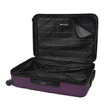 Mia Toro Italy Molded Art Braid Hard Side 28 Inch Spinner, Grape