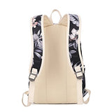 Hey Yoo Fashion High Capacity Canvas Backpack Set Cute Laptop School Bag for Teen Girls, Black