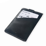 Passport Sleeve Holder Wallet [Italy Made Top Leather] [RFID + Free Micro Pen]