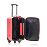 Millennium by Travelway Wheeled Suitcase - Rolling Carry-on (20 Inch, Coral)