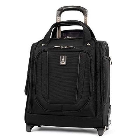 Travelpro Crew Versapack Rolling Underseat Carry-on, Jet Black
