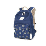 S Kaiko Flower Pattern Canvas Backpack Casual Daypacks School Backpack For Women And Men School Bag