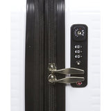 Dejuno Ashford 3-Pc Hardside Spinner Tsa Combination Lock Luggage Set, White