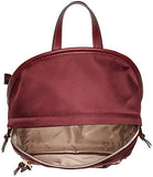 Calvin Klein womens Calvin Klein Lisa Nylon Front Zipper Pocket Backpack, merlot, One Size