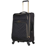 Kenneth Cole Reaction Women's Chelsea 24" 4-Wheel Upright Luggage, Black