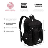 adidas Originals National 3-Stripes 2.0 Backpack, Black/White, One Size