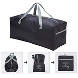 Foldable Duffel Bag 30" / 75L Lightweight with Water Rresistant for Travel (Black)