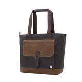 Token Bags Waxed Montague Tote Bag, Dark Brown, One Size