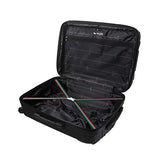 Mia Toro Italy Nicosia Hardside Spinner Carry-on, Black