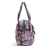 Vera Bradley Iconic Deluxe Weekender Travel Bag, Signature Cotton, pretty Posies