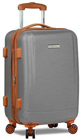 Dejuno Legion Hardside Spinner TSA Combination Lock Carry-on Suitcase-Silver