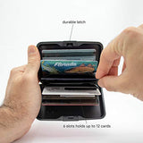 Miami CarryOn RFID Protected Wallet and Passport Cover Set - Prevent Identity Theft (Tropical Pineapples)