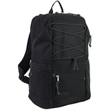 Fuel Travel Lightweight Bungee Backpack, Durable for School, Gym or Work (Black)