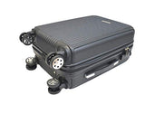 Karriage-Mate Hardside Lightweight Luggage with Spinner Wheels, Combination Lock., Black