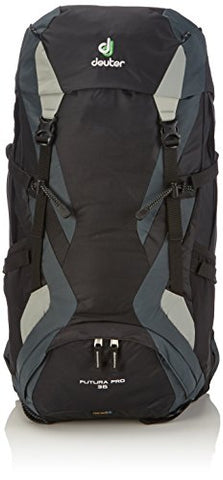 Deuter Futura Pro 36 - 36-Liter Hiking Backpack, Regular, Black/Granite