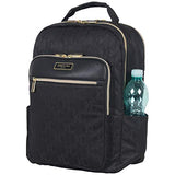 Kenneth Cole Reaction Women's New York Kc Street Jacquard 15" Backpack Laptop, Black One Size