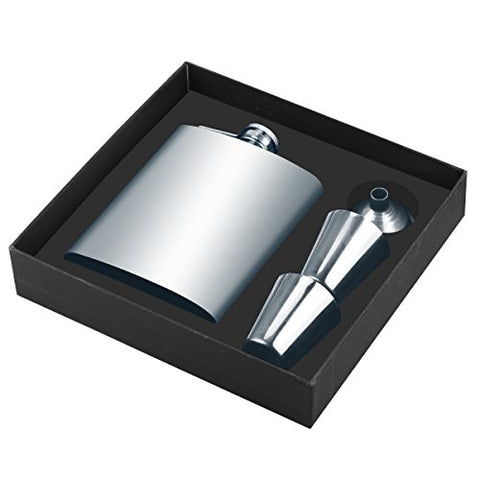 Tatuer Stainless Steel Flask Funnel Set, 7 oz Whiskey Flask Vodka Alcohol Flask, Hip Flask, Flask