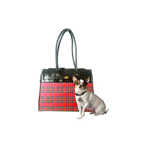 Bark-N-Bag 16" X 12.5" X 8" Tartan Collection Monaco Tote Pet Carrier, Small