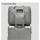 Foldable Lightweight Nylon Duffel Luggage Bag Tote for Travel Gym 4 Colors (Grey)