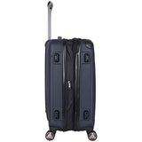 Kenneth Cole Reaction Renegade 24" Hardside Expandable 8-Wheel Spinner Checked Luggage, Navy